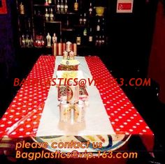 China Colorful Polka Dot Table Cloth Plastic Tablecloth Cover for Wedding Birthday Party Supplies/Decoration BAGEASE BAGPLASTI supplier