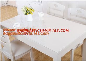 China DIY Round PVC Table Cover Protector Desk Mat Table Cloth Pvc Transparent,stamping table cloth plaid PVC table cover supplier
