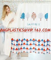 China Color Changing Shower Curtain, Polyester 3D CURTAIN, kids shower curtain,Home goods pure white shower curtains with plas supplier