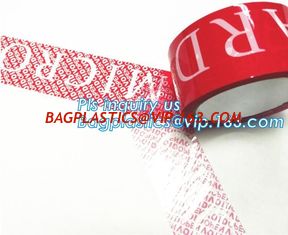 China Tamper Proof Security Seal Tape Warranty Void Tape,hidden message OPENVOID/VOID tamper evident security tape bagease supplier