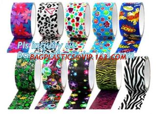 China cheap school stationery custom duct paper tape for decoration,washi tape, glitter tape,Silver Professional Grade Duct Ta supplier