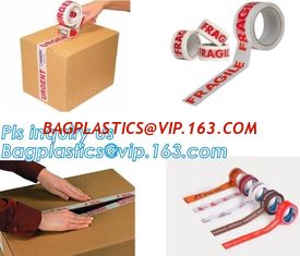China Custom high quality logo printed adhesive packaging bopp tape,rubber base adhesive carton packaging bopp packing tape supplier