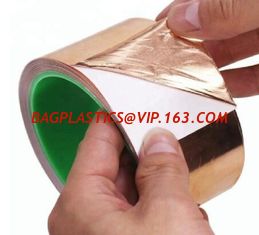 China 0.2mm thin copper foil tape for soldering,Insulation copper foil tape,Copper Foil Tape Backed with Conductive Adhesive supplier