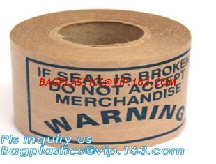 China Fiber Reinforced Custom Printed Gummed Kraft Paper Packing Tape,Custom logo kraft reinforced paper brown tape bagease supplier