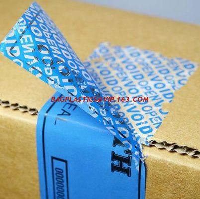 China Environmental Destructive Warranty Void Tamper Evident label stickers non transfer VOID OPEN label no residue sticker supplier