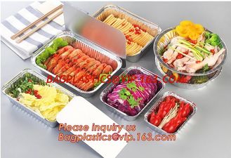 China Takeaway box aluminium foil food container,Take Away 250ml ALUMINIUM FOIL CONTAINERS with LIDS,no-wrinkle baking alumini supplier