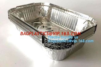 China 500ml smoothwall aluminum foil disposable oven safe food container,4LB / 1133 Aluminum Foil Container For Packing BBQ supplier