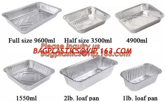 China aluminum foil container / tray / lunch box for food packing,Takeaway oven safe fast food take out disposable aluminum fo supplier