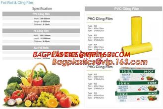 China PE Cling Film, Alu Foil Roll,Cling Wrap Film,PVC cling film, Fresh food wrap cover,food wrap PE cling film for food wra supplier