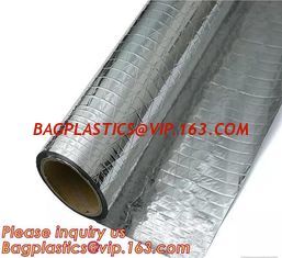 China Thermal Insulation Adhesive Woven Building Sarking,Woven Cloth with Aluminum Foil Heat Resistant Insulation Materialg supplier