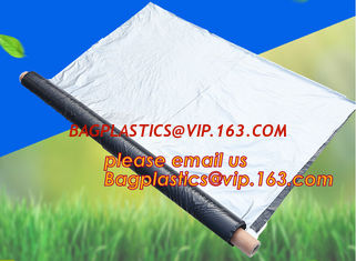 China black/silver/white/blue biodegradable plastic agricultural mulch film price,20 micron white black plastic mulch film UV supplier