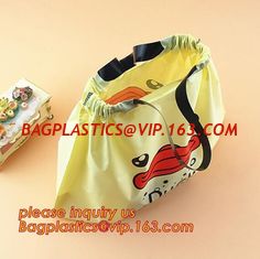 China Drawtape Plastic Car Biodegradable Garbage Bag,Plastic laundry drawtape handle bag for family,drawstring closure drawtap supplier