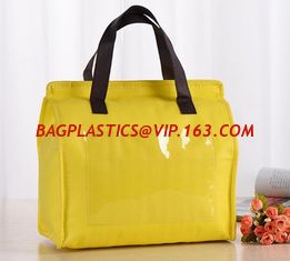 China Non-woven laminated Pizza thermal insulation cooler bag,Fashion Nylon Lunch Bags Thermal Bags Insulation Cooler Box supplier