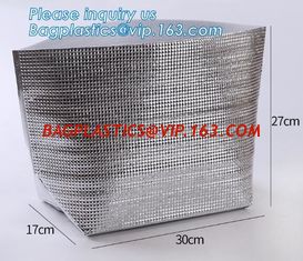 China Reusable aluminium foil thermal insulation material cooler bag foPromotional 420D Polyester Insulation Picnic Cooler Bag supplier