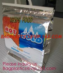 China Manufacturer customized portable student instant bag aluminum foil thermal insulation small round food delivery cooler b supplier
