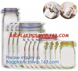 China Kitchen Reusable Silicone Food, Snack, Vegetable, Meat Storage Bag, Slider Bags For Preservation supplier