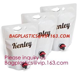 China Customized 1.5L 3L 5L/Liter Reusable Refillable Empty Aluminum Foil Wine Bag In Box Dispenser With Spout Tap bagease pac supplier