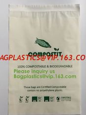 China Cheap factory direct biodegradable courier bags with EN13432 BPI OK compost home ASTM D6400 certificates BAGPLASTICS PAC supplier