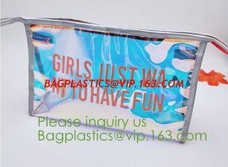 China printed PVC zipper bag ,transparent PVC swimwear packaging bag,bikini bag,zipper bag for cosmetic packing bagease bagpac supplier