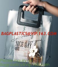 China Fashionable big colorful Laser PVC shopping storage bag with handle and accept custom,vinyl mirror surface pvc tote shop supplier