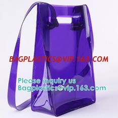 China Backpack bag, Shoulder bag,Promotional Waterproof CosmetiClear Vinyl Bags With Handles Clear Makeup Set PVC Zipper Bag, supplier