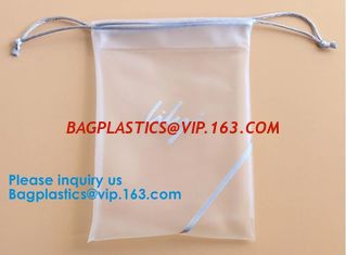 China Custom Cosmetic Drawstring EVA Pouch Reusable Bag Cosmetic Pouch Recycled Makeup White EVE Flute Pouches supplier