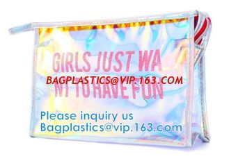 China Boidegradable Makeup Cosmetic Bag Packaging Custom Printed Oxo Bottom Seal Eco Friendly Frosted EVA Swimwear Bikini Bag supplier