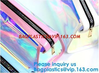 China Women PVC Clear Backpack Laser Hologram Shoulder Bags Hologram Zip Lock Bag Pvc Bag Printed Pattern k Bags Hot Sal supplier