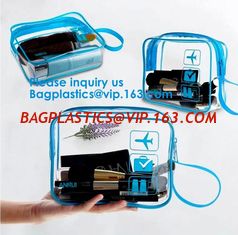 China Wallet Women Travel Wash Organizer Pouch,Large Portable Travel Clear PVC Transparent Wash Toiletry Pouch Bag supplier