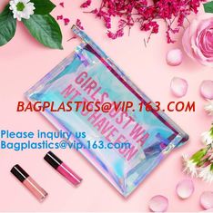 China Customize New Fashion Hologram Cosmetic PVC Bag Holographic Makeup Bag Ladies Makeup Bag supplier