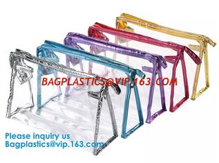 China Eco-Friendly Makeup Bag Travel Large Storage Easy Carrying Transparent Women Clear Cosmetic Bag supplier
