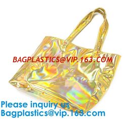 China Promotional Custom Waterproof Transparent Pvc Beach Bag Sets Shopping Online Women Hand Bag supplier