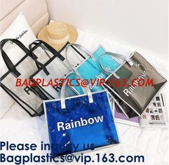 China Ladies Beach Bag Summer Bag Women Waterproof Handbags Transparent PVC Plastic Pouch Beach Bags supplier