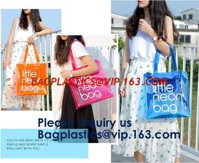 China Custom Clear Pvc Lady Handbag Set Transparent Beach Tote Bag,OEM EVA PVC Zipper Bag Swimwear, Plastic Zipper EVA Pouch supplier
