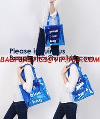 China Stylish Waterproof Transparent Clear Tote PVC Beach Bag,Girls Fancy Clear Transparent Pvc Handbag Beach Shoulder Sling supplier