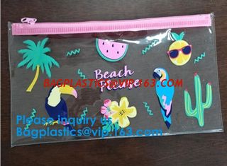 China Waterproof Slider Zip Lock Documents Pvc Eva Bag With Logo Printing,Zip Lock Eva Bag,Frosted Eva Bag,Matte Pvc Bag supplier