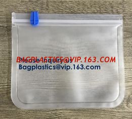 China Seal Reusable PEVA Storage Bags ideal For Food Snacks, Lunch Sandwiches, Makeup,Customized Printing Peva Plastic Materia supplier
