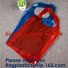 China Clear Purple Trendy  Shopping Bag,Folding PVC Tote Bag,Waterproof PVC Shopping Shoulder Bag, BAGEASE, BAGPLASTICS supplier