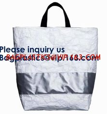 China Tote Toiletry Bag Eco Friendly Recycled Waterproof Tear Resistant Large Tyvek Tote Zipper Shopping Bag With Logo Custom supplier