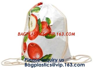 China Drawstring Tyvek Backpack, Toiletry Bag Eco Friendly Recycled, Tyvek Paper Tote Bag Dupont Paper Shopping Bag Logo Prin supplier