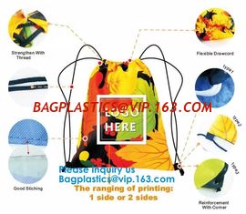 China Custom Gift Promotional 210D 420D Polyester 190T Nylon Small Drawstring Bag,Promotional Heavy Duty 190T Nylon Polyester supplier