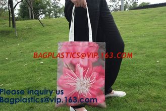 China Full Color Custom Printed Canvas Handled Cotton Shopping Tote Bags,Factory Supply Unique Design Handled Eco Shopping Cot supplier