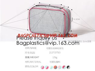 China Assorted Size Cosmetics See Through Mesh Make Up Cosmetic Bag,Eco Friendly Cosmetic Bag Manufacturers Frosted EVA Cosmet supplier