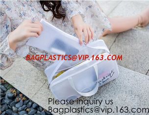 China PVC makeup Bag Pouches Tote Clear Transparent Cosmetic Travel Bag,Toiletry Bag Waterproof Makeup PVC Cosmetic Pouch supplier
