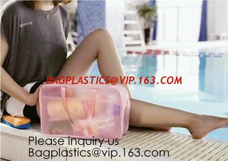 China PVC Makeup Bag Waterproof Cute Clear Transparent Plastic PVC Travel Makeup Cosmetic Toiletry Zip Bag Pouch supplier