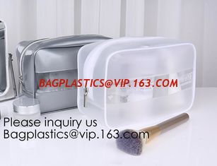 China Wholesale price environmental PVC pouch Dotted Transparent Cosmetic Storage Travel Toiletry Organizer Bags supplier