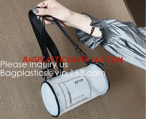 China Tube Bags, Promotional Beautiful Travel Small Cosmetic Pouch Women Clutch Bag PVC Shiny Cosmetic Beauty Makeup Bag supplier