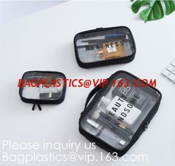 China Travel Transparent Toilet Pvc Cosmetic Bag Clear Easy-Carry Makeup Pouch,Large Capacity Beautiful Cute PVC Cosmetic Pouc supplier