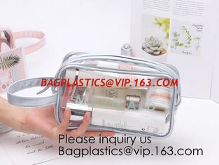 China Clear Transparent Plastic PVC Bags Travel Makeup Cosmetic Bag Toiletry Zip Pouch,Toiletry Makeup Bag Pouch With Zipper C supplier