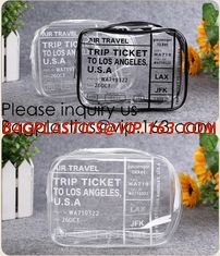 China Girls clear PVC hot Cosmetic Bag Travel Cosmetic Makeup Pouch with Zipper and Washable,glitter pvc cosmetic pouch supplier